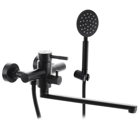 Смеситель для ванны с душем чёрный MIXXUS SUS-006 EURO MI2806 Смеситель для ванны с душем чёрный MIXXUS SUS-006 EURO MI2806